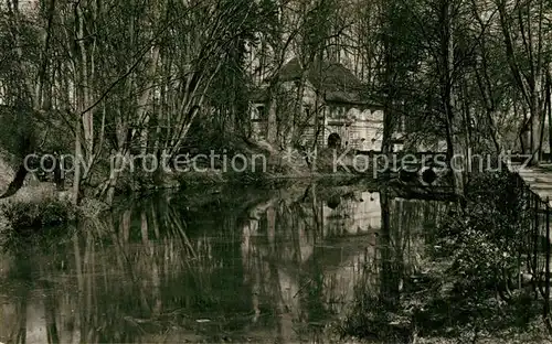 AK / Ansichtskarte Mirow Wallgraben mit Torhaus Handabzug Mirow