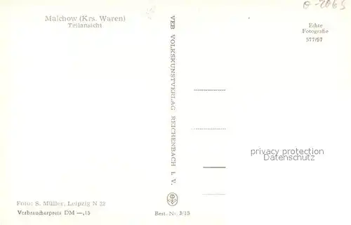 AK / Ansichtskarte Malchow Teilansicht mit Kirche Blick ueber den See Mecklenburgische Seenplatte Malchow