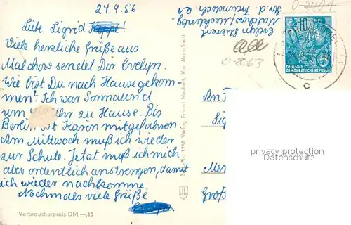 AK / Ansichtskarte Malchow Klosterkirche Malchow