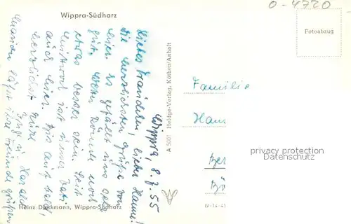 AK / Ansichtskarte Wippra Kirchturm Wippra