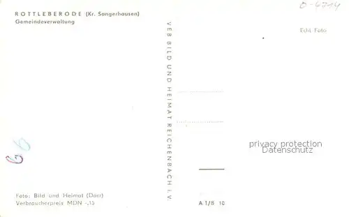 AK / Ansichtskarte Rottleberode Fachwerk Gemeindeverwaltung Rottleberode