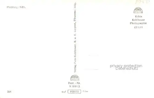 AK / Ansichtskarte Plattling_Isar_Bayern Fliegeraufnahme Plattling_Isar_Bayern