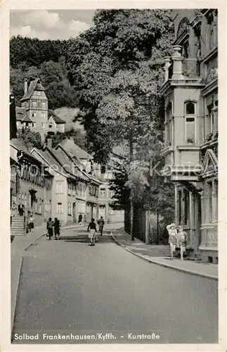 AK / Ansichtskarte Bad_Frankenhausen Kurstrasse Bad_Frankenhausen