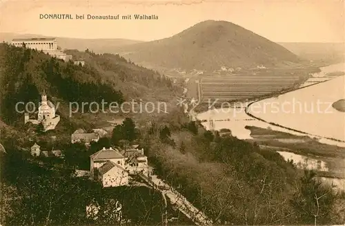 AK / Ansichtskarte Donautal bei Donaustauf mit Walhalla Donautal