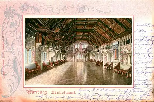AK / Ansichtskarte Wartburg_Eisenach Bankettsaal Wartburg Eisenach
