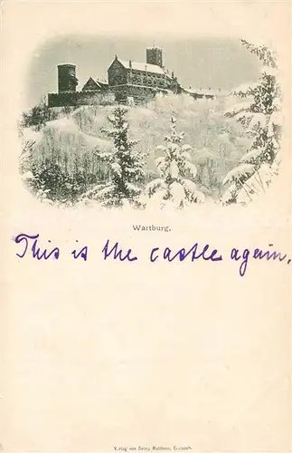 AK / Ansichtskarte Wartburg_Eisenach  Wartburg Eisenach