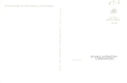 AK / Ansichtskarte Spiegelau Holzschnitzkunst Wegweiser Rathaus Spiegelau