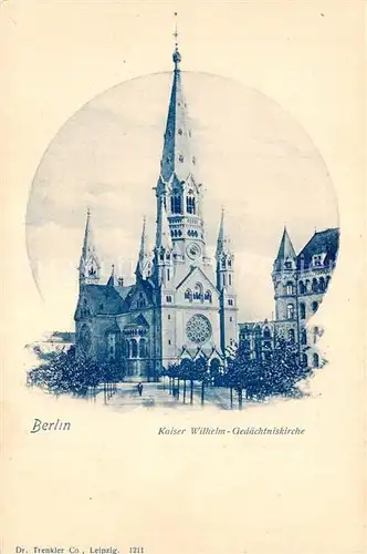 AK / Ansichtskarte Berlin Kaiser Wilhelm Ged?chtniskirche Berlin