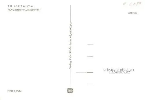 AK / Ansichtskarte Trusetal Restaurant Wasserfall Trusetal