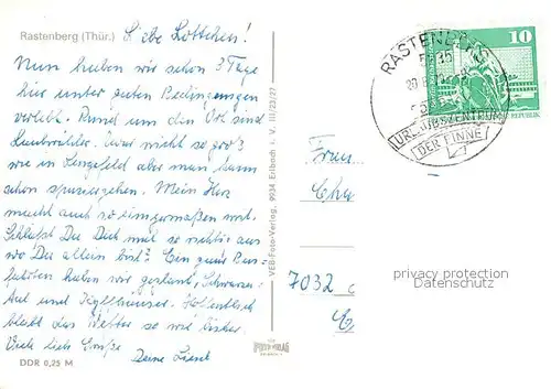 AK / Ansichtskarte Rastenberg Urlaubszentrum der Finne Rastenberg