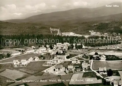AK / Ansichtskarte Spiegelau Fliegeraufnahme List mit Gr. Rachel Spiegelau