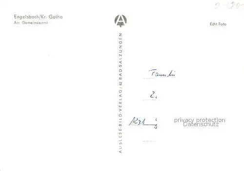 AK / Ansichtskarte Engelsbach Gemeindeamt Engelsbach