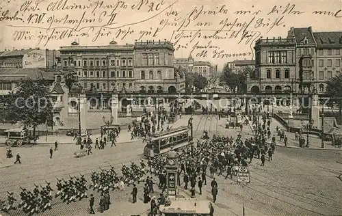 AK / Ansichtskarte Berlin Hochbahn am Halleschen Tor Berlin