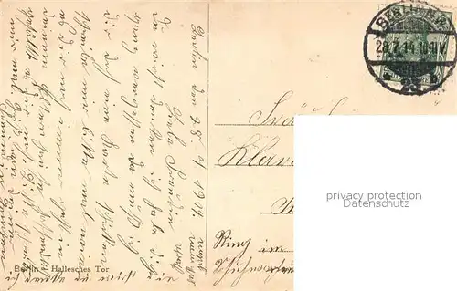 AK / Ansichtskarte Berlin Hochbahn am Halleschen Tor Berlin