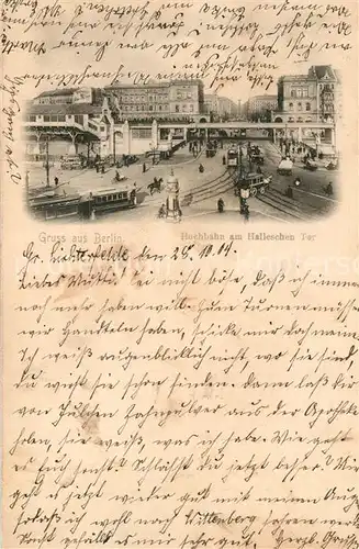 AK / Ansichtskarte Berlin Hochbahn am Halleschen Tor Berlin