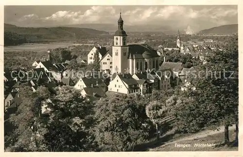 AK / Ansichtskarte Tiengen_Waldshut Panorama Kirche Tiengen Waldshut