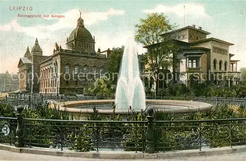 AK / Ansichtskarte Leipzig Reichsgericht mit Anlagen Leipzig