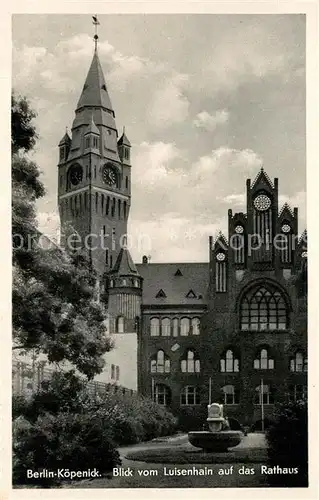 AK / Ansichtskarte Koepenick Rathaus Koepenick