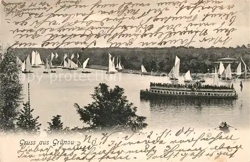 AK / Ansichtskarte Gruenau_Berlin Partie am Langen See Gruenau Berlin