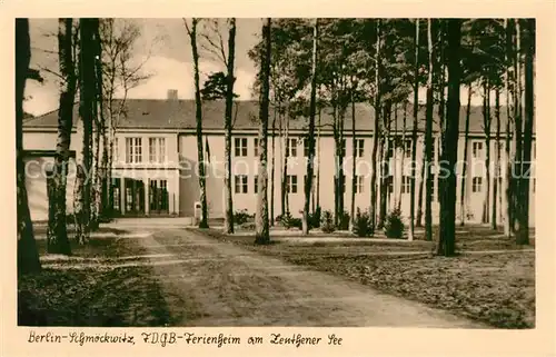 AK / Ansichtskarte Schmoeckwitz FDGB Ferienheim am Zeuthener See Schmoeckwitz