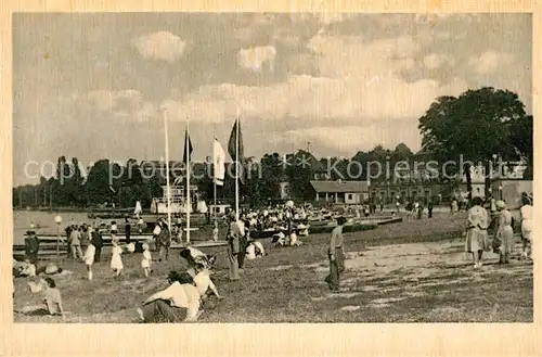 AK / Ansichtskarte Gruenau_Berlin Bootshaeuser am Langen See Gruenau Berlin