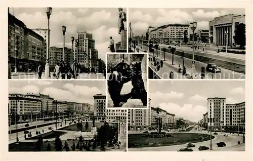 AK / Ansichtskarte Berlin Stalinallee Teilansichten Berlin
