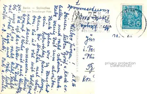 AK / Ansichtskarte Berlin Stalinallee Strausberger Platz Berlin