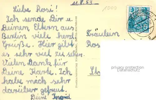 AK / Ansichtskarte Berlin Stalinallee Wohnblock C Sued Berlin