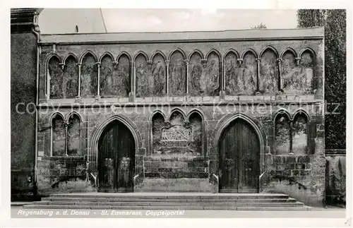 AK / Ansichtskarte Regensburg St Emmeram Doppelportal Regensburg