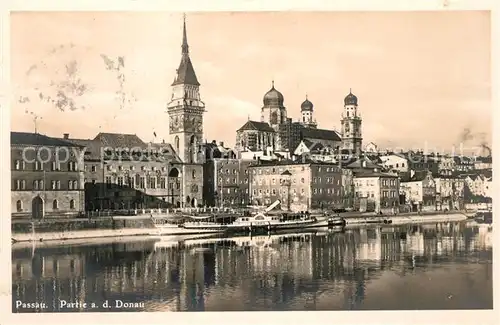 AK / Ansichtskarte Passau Partie an der Donau Passau