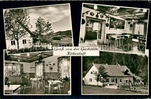 AK / Ansichtskarte Ruhmannsfelden Ausflugsgaststaette Hoehenluft Gastraeume Ruhmannsfelden