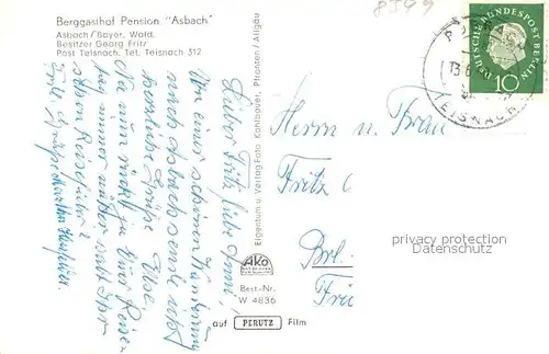 AK / Ansichtskarte Asbach_Teisnach Panorama 