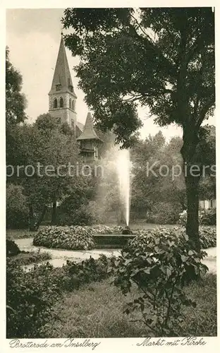 AK / Ansichtskarte Brotterode Markt mit Kirche Brotterode