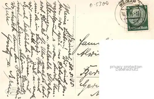 AK / Ansichtskarte Weimar_Thueringen Thuer Landtag mit Carl August Denkmal Weimar Thueringen