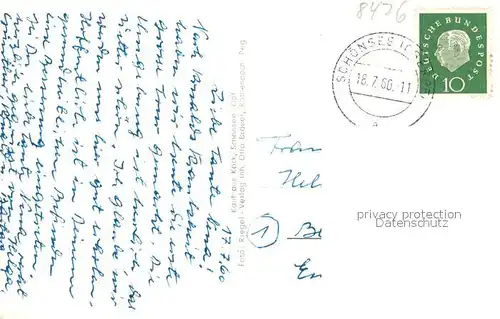 AK / Ansichtskarte Schoensee Teilansicht mit Kirche Schoensee