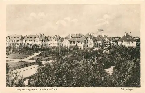 AK / Ansichtskarte Grafenwoehr_Truppenuebungsplatz Offizierslager Grafenwoehr