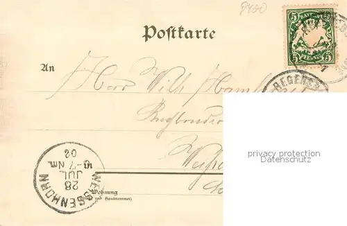 AK / Ansichtskarte Regensburg Panorama Muenster Regensburg