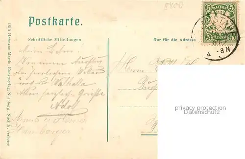 AK / Ansichtskarte Regensburg Walhalla Regensburg