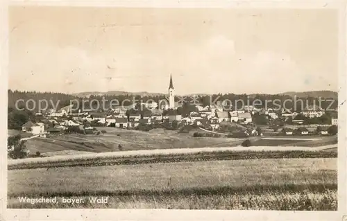 AK / Ansichtskarte Wegscheid_Niederbayern Panorama Wegscheid Niederbayern