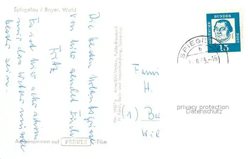 AK / Ansichtskarte Spiegelau Panorama Spiegelau