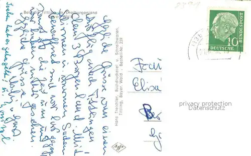 AK / Ansichtskarte Tittling Marktplatz Kirche Tittling