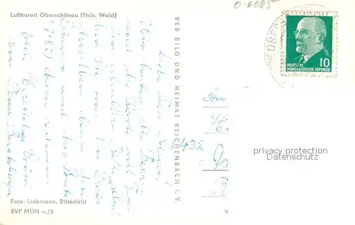 AK / Ansichtskarte Oberschoenau_Thueringen Panorama Oberschoenau Thueringen