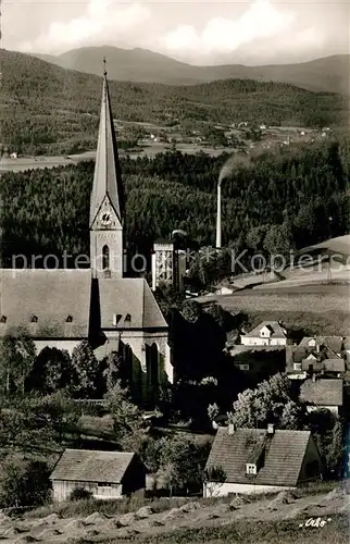 AK / Ansichtskarte Teisnach mit Kirche und Arber Teisnach