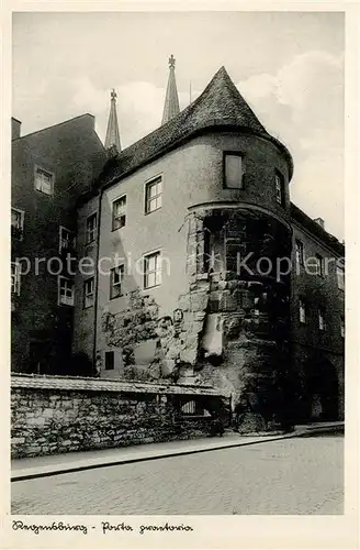 AK / Ansichtskarte Regensburg Porta grantoria Regensburg