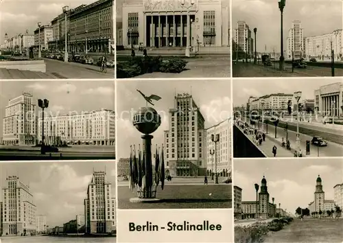 AK / Ansichtskarte Berlin Stalinallee Teilansichten Berlin