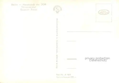 AK / Ansichtskarte Berlin Hessenwinkel Gosener Kanal Berlin