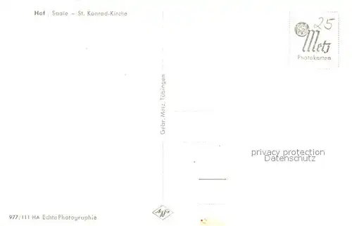AK / Ansichtskarte Hof_Saale Sankt Konrad Kirche Hof_Saale