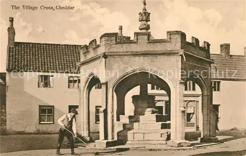 AK / Ansichtskarte Cheddar Village Cross 