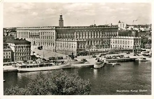 AK / Ansichtskarte Stockholm Koenigliches Schloss Stockholm