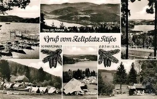 AK / Ansichtskarte Titisee Gondelhafen Feldberg Campingplatz Beim Spiel Beim Seehaeusle  Titisee
